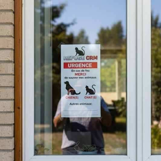 Affiche d’Urgence « Merci de sauver nos animaux » - Refuge CRM