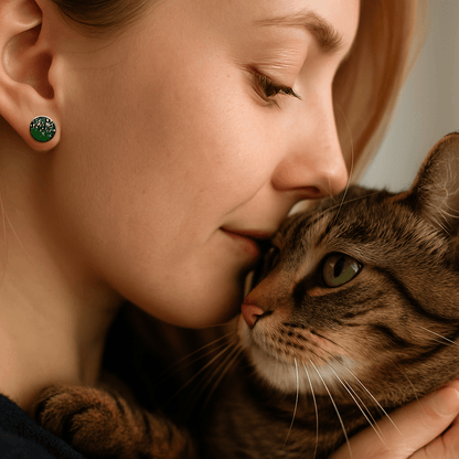 Boucles d’oreilles en résine scintillante - Refuge CRM