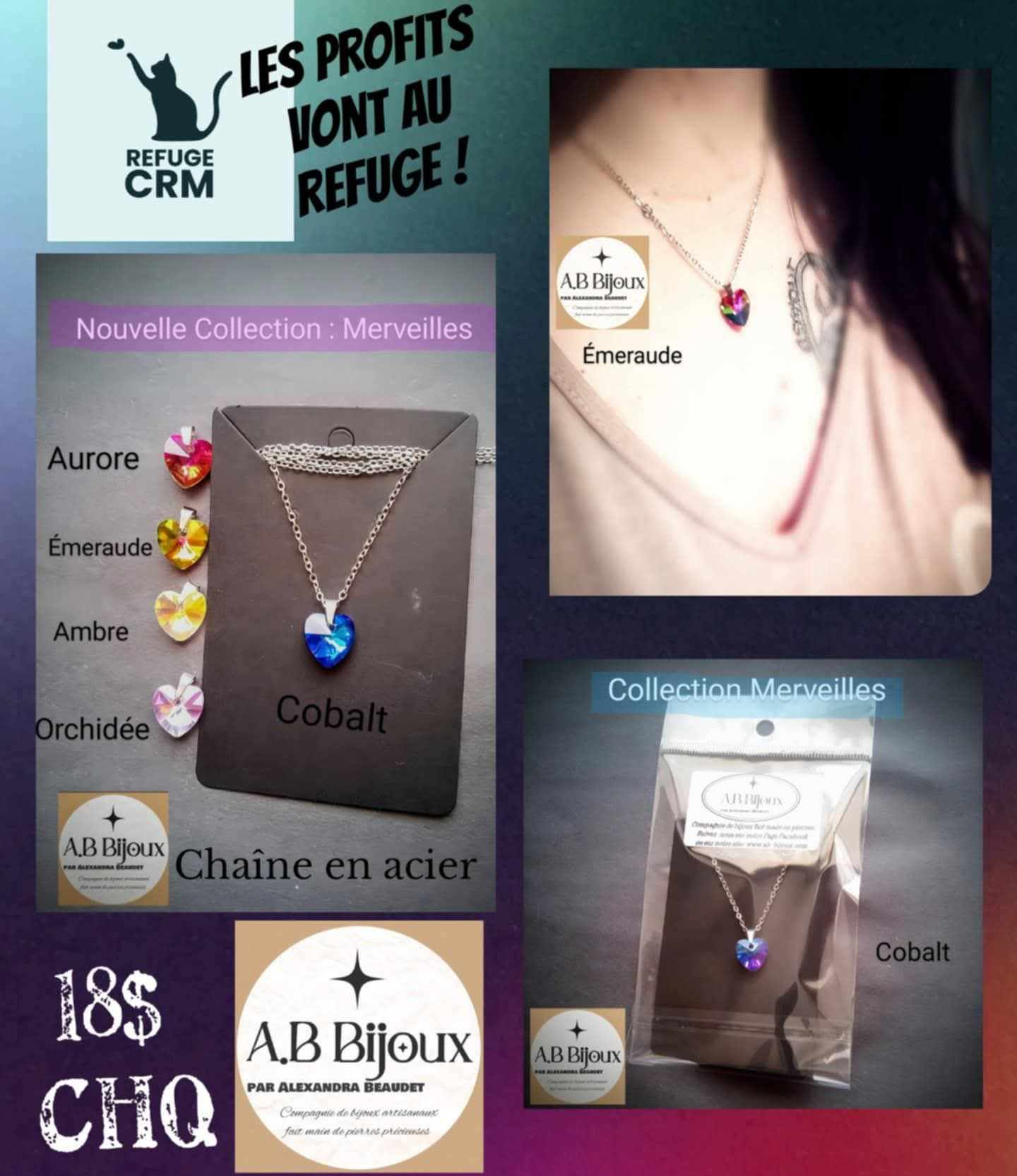 Collier « Merveilles » – A.B Bijoux - Refuge CRM