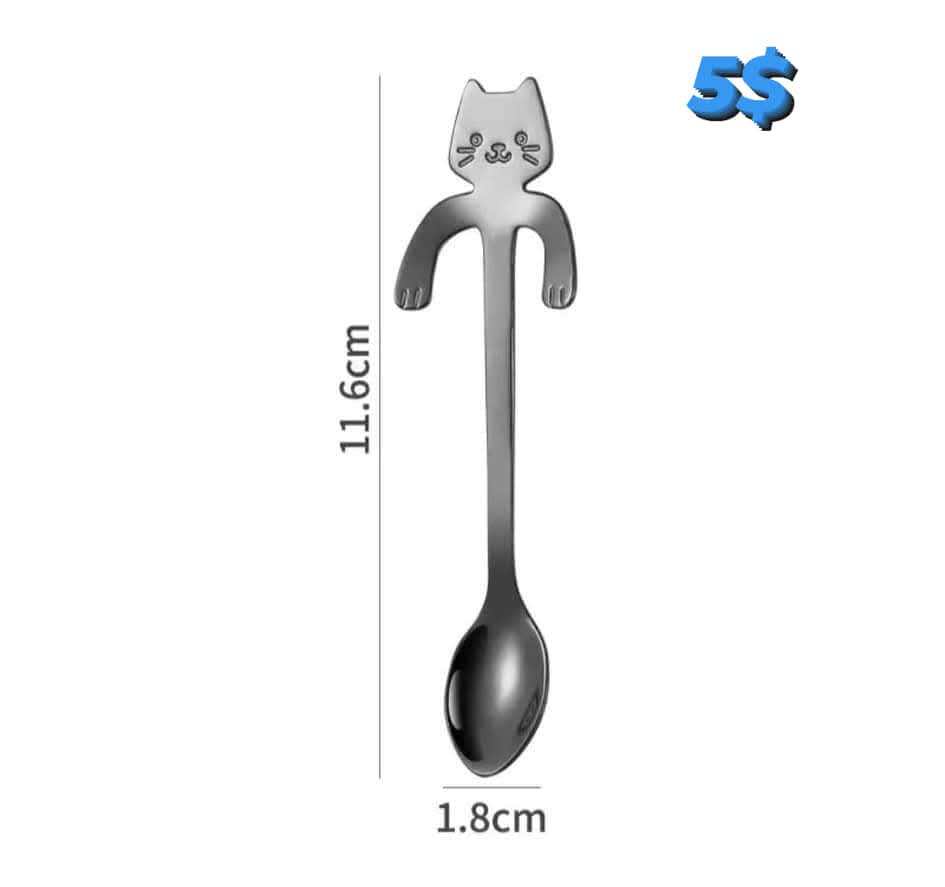 Cuillère à café « Chat Mignon » - Refuge CRM