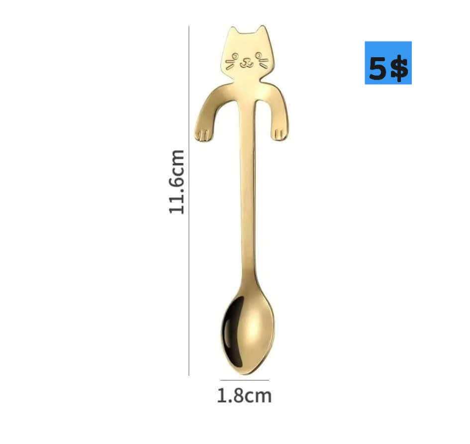 Cuillère à café « Chat Mignon » - Refuge CRM